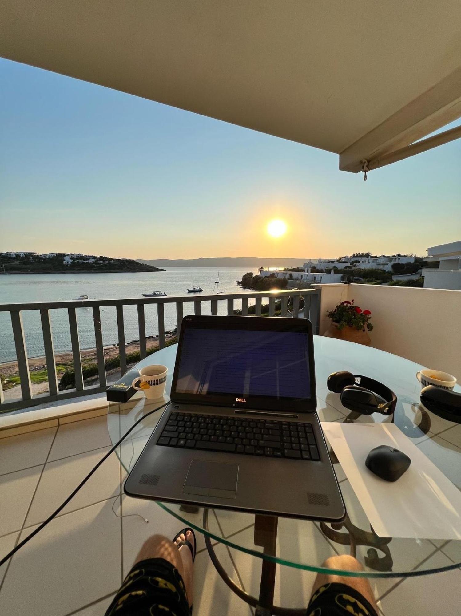 Pounta Beach House 苏尼翁 外观 照片